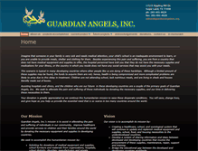 Tablet Screenshot of guardianangelsinc.org